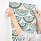 Wallpaper Feather & Fringe Wallpaper // Green