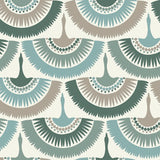 Wallpaper Feather & Fringe Wallpaper // Green