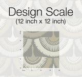 Wallpaper Feather & Fringe Wallpaper // Grey