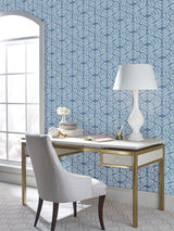 Wallpaper Fern Tile Wallpaper // Blue