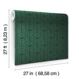 Wallpaper Fern Tile Wallpaper // Dark Green