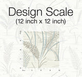 Wallpaper Fernwater Cranes Wallpaper // Brown & Blue