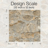 Wallpaper Field Stone Grasscloth Wallpaper // Tan & Grey