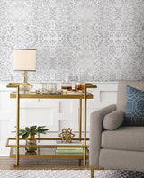 Wallpaper Fleabitten Peel & Stick Wallpaper // Soft Grey