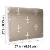 Wallpaper Fleur De Lis Wallpaper // Cream