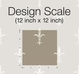 Wallpaper Fleur De Lis Wallpaper // Cream