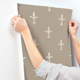 Wallpaper Fleur De Lis Wallpaper // Cream