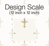 Wallpaper Fleur De Lis Wallpaper // White & Gold