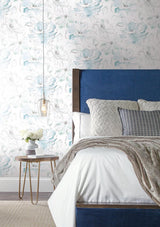 Wallpaper Floral Dreams Wallpaper // Blue & Green