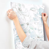 Wallpaper Floral Dreams Wallpaper // Blue & Green