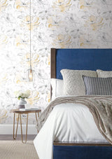 Wallpaper Floral Dreams Wallpaper // Yellow