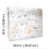 Wallpaper Floral Dreams Wallpaper // Yellow