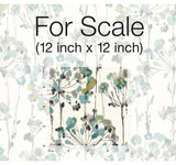 Wallpaper Flourish Peel & Stick Wallpaper // Turquoise