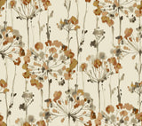 Wallpaper Flourish Wallpaper // Cream & Gold Metallic