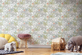 Wallpaper Flowering Desert Peel & Stick Wallpaper // Grey