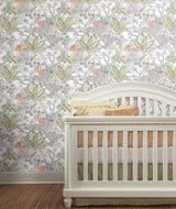 Wallpaper Flowering Desert Peel & Stick Wallpaper // Grey