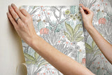 Wallpaper Flowering Desert Peel & Stick Wallpaper // Grey