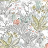 Wallpaper Flowering Desert Peel & Stick Wallpaper // Grey