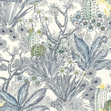 Wallpaper Flowering Desert Wallpaper // Blue