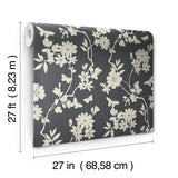 Wallpaper Flutter Vine Wallpaper // Grey