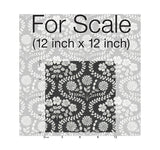 Wallpaper Folksy Floral Wallpaper // Black & White
