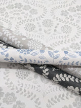Wallpaper Folksy Floral Wallpaper // Black & White