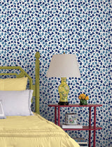 Wallpaper Forest Glade Peel & Stick Wallpaper // Navy Blue