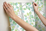 Wallpaper Forest Leaves Peel & Stick Wallpaper // Green
