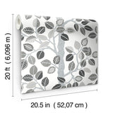 Wallpaper Forest Leaves Peel & Stick Wallpaper // Neutral