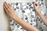 Wallpaper Forest Leaves Peel & Stick Wallpaper // Neutral