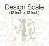 Wallpaper Forest Leaves Peel & Stick Wallpaper // Pink & Mint