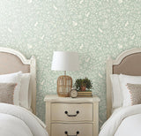 Wallpaper Fox & Hare Wallpaper // Green