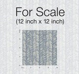 Wallpaper Fractured Herringbone Wallpaper // Blue