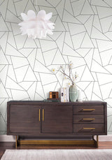 Wallpaper Fractured Prism Peel & Stick Wallpaper // Black