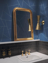 Wallpaper Fractured Prism Peel & Stick Wallpaper // Blue & White