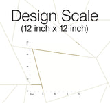 Wallpaper Fractured Prism Peel & Stick Wallpaper // Gold