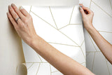Wallpaper Fractured Prism Peel & Stick Wallpaper // Gold