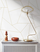 Wallpaper Fractured Prism Peel & Stick Wallpaper // Gold