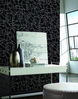 Wallpaper Fractured Prism Peel & Stick Wallpaper // Gold Metallic