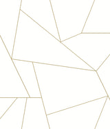 Wallpaper Fractured Prism Peel & Stick Wallpaper // Gold Metallic