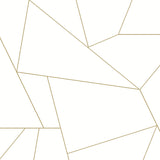 Wallpaper Fractured Prism Peel & Stick Wallpaper // Gold Metallic