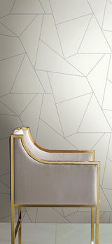 Wallpaper Fractured Prism Peel & Stick Wallpaper // Grey