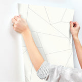 Wallpaper Fractured Prism Peel & Stick Wallpaper // Grey