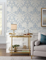 Wallpaper French Artichoke Dam Wallpaper // Blue