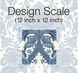 Wallpaper French Artichoke Dam Wallpaper // Blue