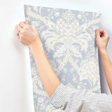 Wallpaper French Artichoke Dam Wallpaper // Blue