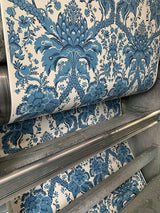 Wallpaper French Artichoke Dam Wallpaper // Blue