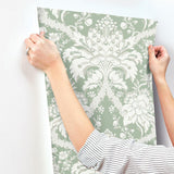 Wallpaper French Artichoke Dam Wallpaper // Green