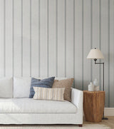 Wallpaper French Linen Stripe Peel & Stick Wallpaper // Grey