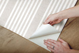 Wallpaper French Linen Stripe Peel & Stick Wallpaper // Off White